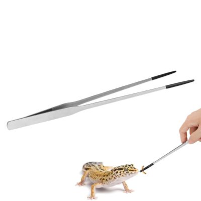 Extra-Long Stainless Steel Aquarium Tweezers with Rubber Tip