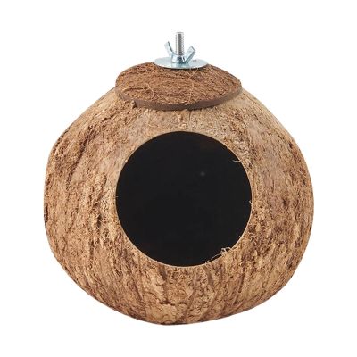 Coconut Shell Bird House and Nest Hut