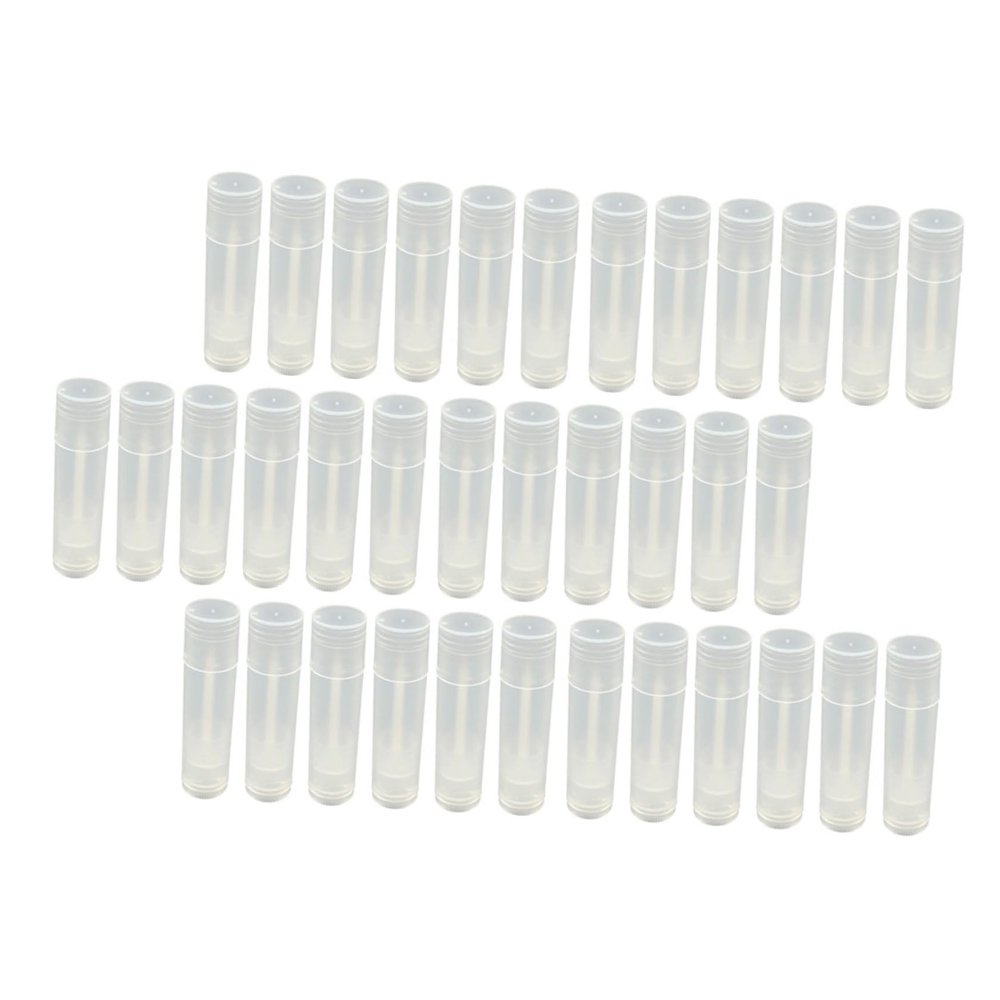 FRCOLOR 60-Piece Empty Lipstick Tubes for DIY Lip Balm