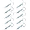 JUMPLAWN 10 Pack Stainless Steel Spring Hooks for Pet Cages view 1