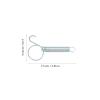 JUMPLAWN 10 Pack Stainless Steel Spring Hooks for Pet Cages view 2