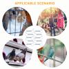 JUMPLAWN 10 Pack Stainless Steel Spring Hooks for Pet Cages view 4
