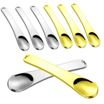 8-Piece Metal Skincare Spatula Set for Makeup and Creams