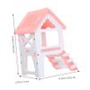 BUGUUYO Two-Story Hamster Hideout with Ladder, PVC, for Small Pets view 4