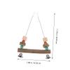 BESPORTBLE Wooden Parrot Swing view 4