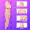 Minaky Silicone Breasts Silicone Bodysuit Breast Forms Breastplate with Insertable Catheter, Back Zipper (D Cup, Ivory) view 3