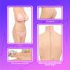 Minaky Silicone Breasts Silicone Bodysuit Breast Forms Breastplate with Insertable Catheter, Back Zipper (D Cup, Ivory) view 4
