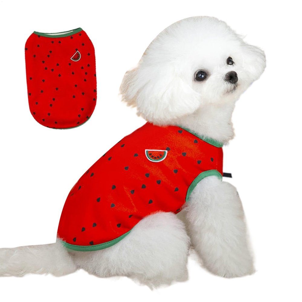Dog Jackets, Summer Pet Clothing, Soft, Breathable, for Dogs and Cats, Cute Watermelon Outfit for Small to Large Pets and Puppies