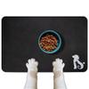Mateju Pet Feeding Mat for Dogs and Cats, Non-Slip, Quick-Dry (Dark Gray, 20x30cm) view 1