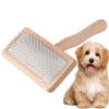 Lunaobrik Dog Grooming Brush - Extra Long Flat Brush for Dogs and Cats view 1