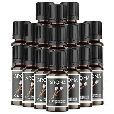 myAROMA Marshmallow Flavor Drops, 17 x 10 mL, Sugar-Free, Calorie-Free & Vegan, Natural Food Flavoring Without Artificial Colors, No. 52