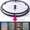 Wheelchair Replacement Parts – Solid Puncture-Proof Rear Wheels with Bearings and Handrim, 24 × 1 3/8, Black, 12 mm Bearing (Color: X2, Size: 22 in/55 cm) view 4