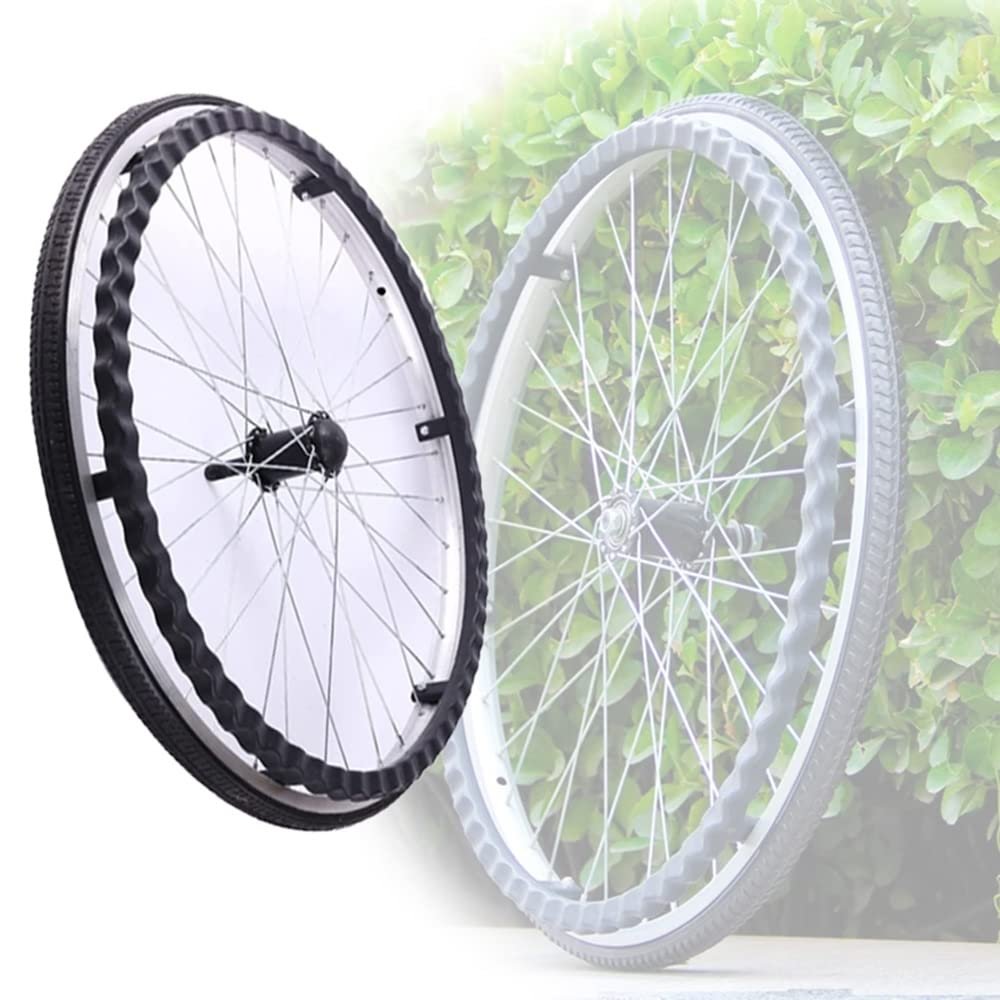 SXTYFBB 2 Wheelchair Rear Wheels with Handrims, Replacement Wheels for Manual Wheelchairs, Caster Bearing: 12 mm