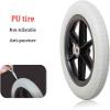 SXTYFBB Manual Wheelchair Replacement Rear Wheel, Solid Tire, 12 in (30 cm), Color A view 4