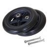 SXTYFBB 2-Pack Wheelchair Front Caster Wheels, 6/7/8-Inch PU Solid Wheels with 5/16-Inch Bearings view 1