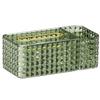 Multifunctional Green Tissue Box with Gold Rim for the Living Room view 1