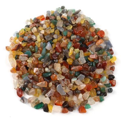 GIUSOBG 200 g Small Multicolored Tumbled Glass Stones, 4–6 mm
