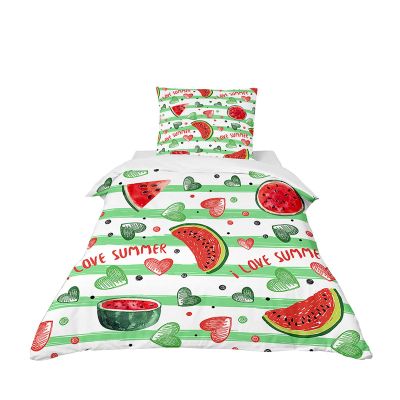 Hearda Watermelon Kids' Bedding Set, Green, 135 x 200 cm