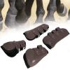 Phefop Thickened Horse Leg Guards, Impact Protection and Comfort, All-Weather, 3 Sizes, Brown (M) view 2