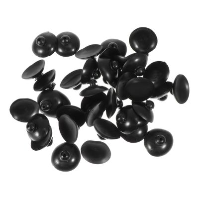 Yardwe 100 Pack Black Plastic Suction Cups for Aquarium Air Pumps