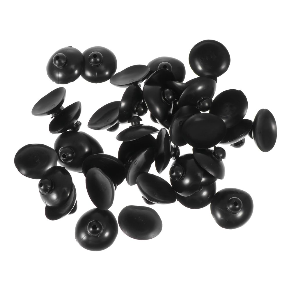 Yardwe 100 Pack Black Plastic Suction Cups for Aquarium Air Pumps