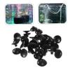 Yardwe 100 Pack Black Plastic Suction Cups for Aquarium Air Pumps view 3