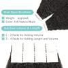 Invisible Tape-In Hair Extensions, 100% Remy Human Hair, Kinky Straight, Natural Black, 20 Pieces, 50 g view 4