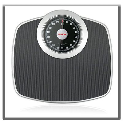 7LiuYueFei6 Mechanical Personal Bathroom Scale, Silver Gray