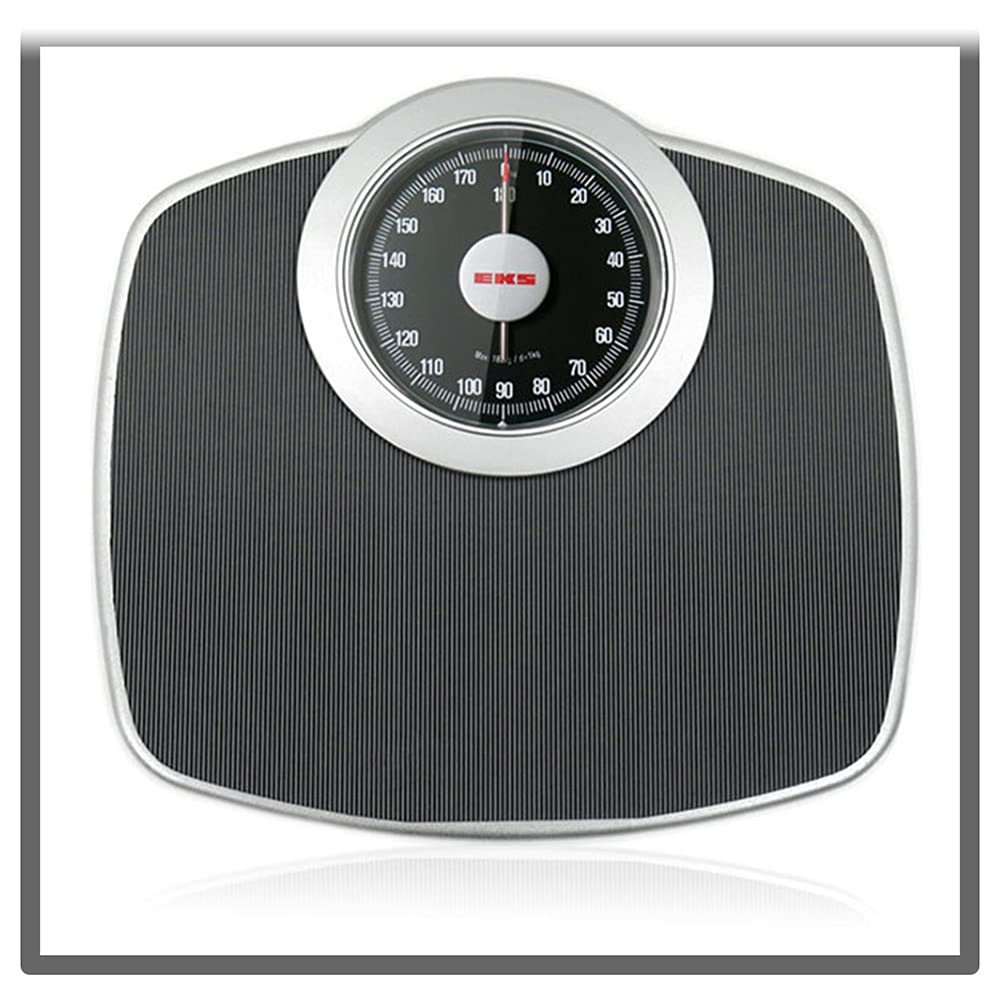 7LiuYueFei6 Mechanical Personal Bathroom Scale, Silver Gray