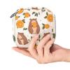 Portable Menstrual Product Storage Pouch with Cartoon Capybaras and Oranges view 4