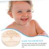 Abaodam Round Wooden Baby Tooth Keepsake Box for Babies and Children, for Storing Baby Teeth and Fetal Hair view 3