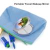 QMNRTK Funny Chicken Grass Compact Mirror, Travel Makeup Mirror with 1x/2x Magnification, Pocket Hand Mirror for Women view 3