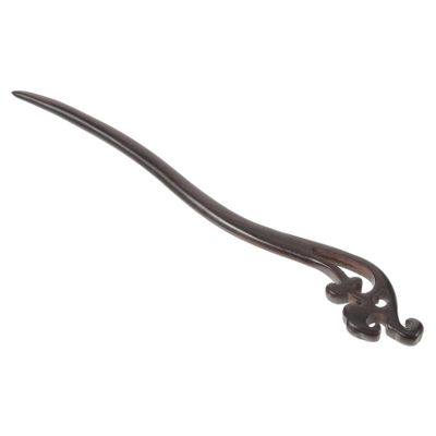 Ebony Hair Stick, Chinese Hairpin, Black