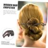 Ebony Hair Stick, Chinese Hairpin, Black view 4