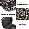 Menstrual Pad and Tampon Pouch, First Period Kit for Girls, Small Floral Pattern, Zippered Organizer view 3