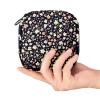 Menstrual Pad and Tampon Pouch, First Period Kit for Girls, Small Floral Pattern, Zippered Organizer view 4