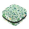 RODAILYCARE First-Period Bag with Green Butterfly and Floral Pattern, for Girls and Women, Tampons, Pantyliners, Menstrual Coin Purse, Nursing Pad Holder with Zipper view 1