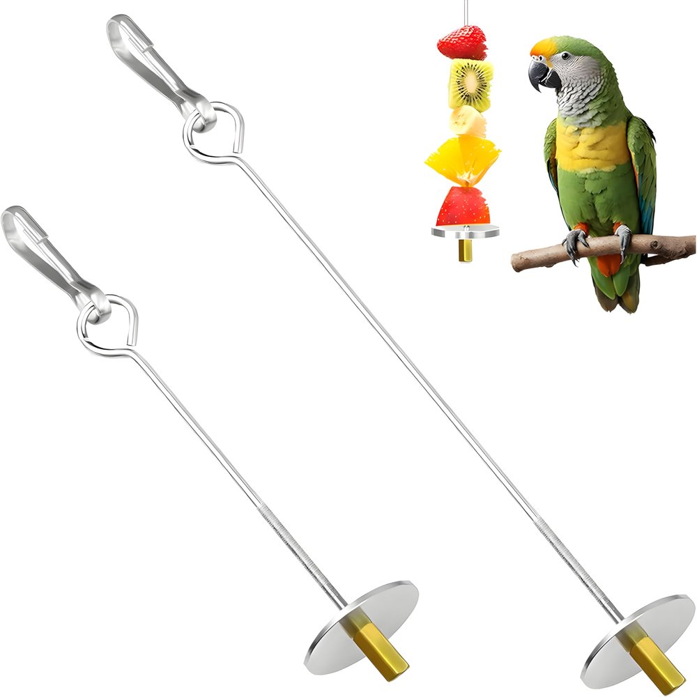 2 Pack Bird Skewers for Parrots