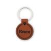 Engraved Dog Tag - Silent, Customizable Faux Leather view 1