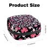Women's Menstrual Pad Storage Bag with Zipper, Floral Pattern view 2