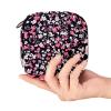 Women's Menstrual Pad Storage Bag with Zipper, Floral Pattern view 4