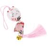 PRETYZOOM Ceramic Lucky Charm Cat Pendant with Tassel view 1