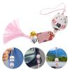 PRETYZOOM Ceramic Lucky Charm Cat Pendant with Tassel view 2