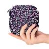 Women's Sanitary Pad Storage Bag with Zipper, Colorful Flower Design view 4