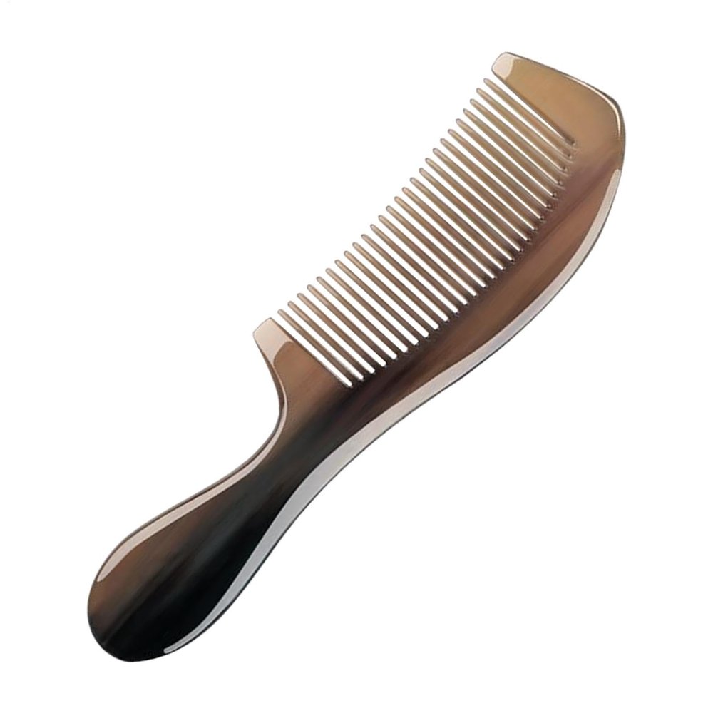 Anti-Static Horn Comb for Women, Wide-Tooth Hair Brush