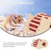 Kisangel Hamster Sleep House, Chinchilla Hideout, Pet Ladder, Wooden Decorative Playhouse view 4