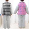 TOVCHEI Bedridden Patient Cotton Pajamas, Thick Post-Shoulder-Surgery Shirt and Tear-Away Pants, Black Top, XL view 4