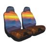 DFEPFKGOKL Cute Blue Ridge Parkway Mountains Universal Front Seat Covers, 2-Piece Set, Soft and Comfortable, for Most Cars, SUVs, and Trucks view 2