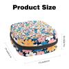 Menstrual Pad Storage Pouch for Women, Ditsy Floral Pattern, Large Capacity view 2