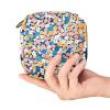 Menstrual Pad Storage Pouch for Women, Ditsy Floral Pattern, Large Capacity view 4
